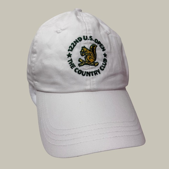 AHEAD Other - Ahead 122nd U.S. Open The Country Club White Golf Hat USGA Member Squirrel Logo